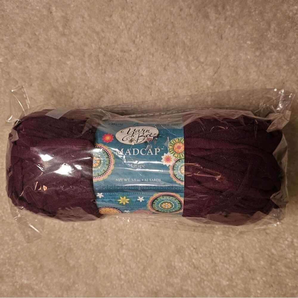 Madcap Grape Yarn Bee Craft Thread 82Yards